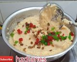 A picture of step 7 of Punjabi suji halwa.