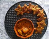 A picture of step 3 of Star Shape Bajra methi poori with aloo sabji.