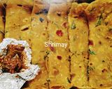 खमंग मेथी पराठा (methi paratha recipe in marathi) रेसिपी स्टेप 5 फोटो 