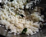 A picture of step 2 of Cashews ghee rice pulao.
