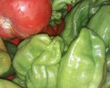 A picture of step 1 of Grilled green pepper.