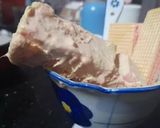 A picture of step 4 of Peach ice cream🧡.