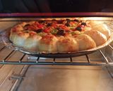 A picture of step 5 of Cheesy Bites Chicken Tikka Pizza 🍕🧀🍕🧀🍕.