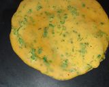 A picture of step 3 of Stuffed besan chhila.