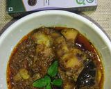 A picture of step 5 of Masala Baingan Aloo.