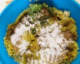 A picture of step 3 of Falafel Dough and Freezing.