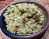 Foto del paso 4 de la receta: Risotto en caldo de verduras, atún y jardinera