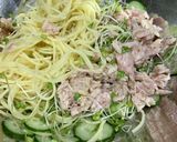 A picture of step 5 of Japanese Tuna Pasta Salad.