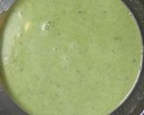 A picture of step 2 of Palak kadhi.