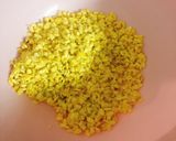 Hình bước làm 1 của món Chả cốm chay