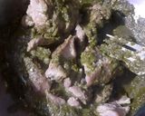 A picture of step 1 of Green Tikka with Mango Yogurt Sauce.