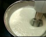 A picture of step 3 of Eggless zebra cake.