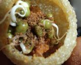સ્પ્રાઉટ્સ ચાટ દહીંપુરી(Sprouts chat dahipuri recipe in Gujarati) રેસીપી સ્ટેપ2ફોટો