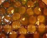 A picture of step 10 of Upside down caramelised banana cake.