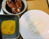 香煎里肌佐地瓜鮮蝦花的食譜步驟4照片