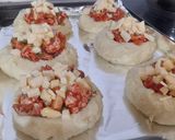 Foto del paso 4 de la receta: Canasta de papa rellena de pollo y champiñones