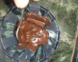 A picture of step 2 of Polka Dot Chocolate Icing cake.