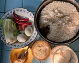 Foto langkah ke 1 dari resep Nasi Goreng Telur Bebek.