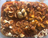 Foto del paso 3 de la receta: Pasta con salsa de mariscos 🍤🦪
