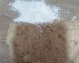 A picture of step 2 of Khasta(meethi tikya).