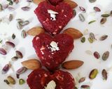 A picture of step 7 of Beetroot coconut burfi.