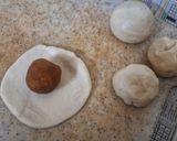 A picture of step 8 of Puran Poli.