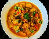 A picture of step 6 of Mix Vegetables Curry.