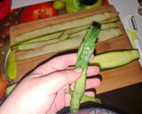 Pas rețetă Sushi de castravete cu cremă de brânză și ton 🥒🥢 2 fotografie