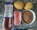 Foto del paso 1 de la receta: Lentejas con patata, panceta y chorizo