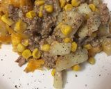 A picture of step 4 of Crockpot hamburger hash.
