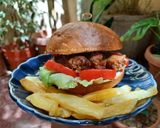 Une image de l'étape 4 de Burger merguez 🍔🍟.