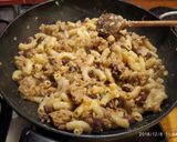 Húsos (kolbászos), babos tészta recept fázis 8 fotója