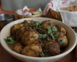 ধনিয়া চাটনি দম আলু(dhaniya chutney dum aloo recipe in bengali) রেসিপি ধাপ - 5 ছবি