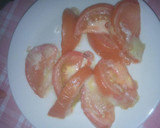 Foto del paso 4 de la receta: Ensalada de tomate y queso de cabra fundido