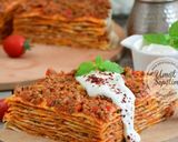 صورة لخطوة 13 من وصفة فطيرة اللحم التركيه بدون فرن 😋