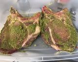 Une image de l'étape 5 de Côtes de porc panées au pesto et moutarde (recette plancha).