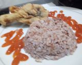 Foto langkah ke 6 dari resep 64. Fried chicken red rice. Ayam kriuk.