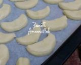 A picture of step 3 of Hyderabadi Chand Biscuits or Crescent Moon Cookies.