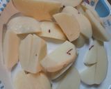 A picture of step 1 of Thick Fries/ Chips.