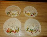 A picture of step 2 of Scrambled Egg and Pepper Flautas.