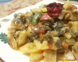 A picture of step 6 of Hari pyaz Aloo !.