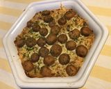 Une image de l'étape 10 de Gratin de céréales aux champignons et emmental.