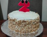 Foto langkah ke 9 dari resep Red Velvet Birthday Cake Simple Anti Gagal.