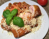 Cordon bleu paradicsomos-gombás spagettivel recept fázis 2 fotója