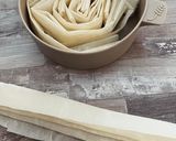 A picture of step 1 of Filo Tart with Goat Cheese and Red Onion.