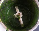 A picture of step 1 of Spinach-CornMeal Tikki.