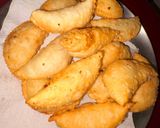 A picture of step 11 of Mava gujiya.