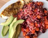 Foto del paso 3 de la receta Quinoa y arroz integral con remolacha