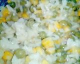 Foto del paso 1 de la receta: Relleno de arroz, choclo, arvejas y aceitunas para tomates
