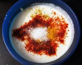 A picture of step 1 of Tadkewala Dahi.
